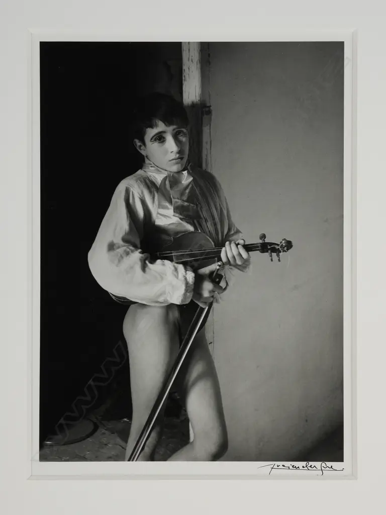 Lucien Clergue (1934-2014) 'Violinist Arles 1954', Image 1++